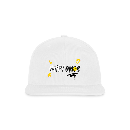 Happy Chaos - Graffiti Snapback Baseball Cap - white