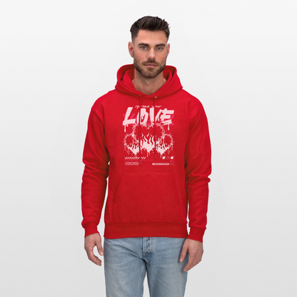 Heart of fire - Men's Hoodie - red