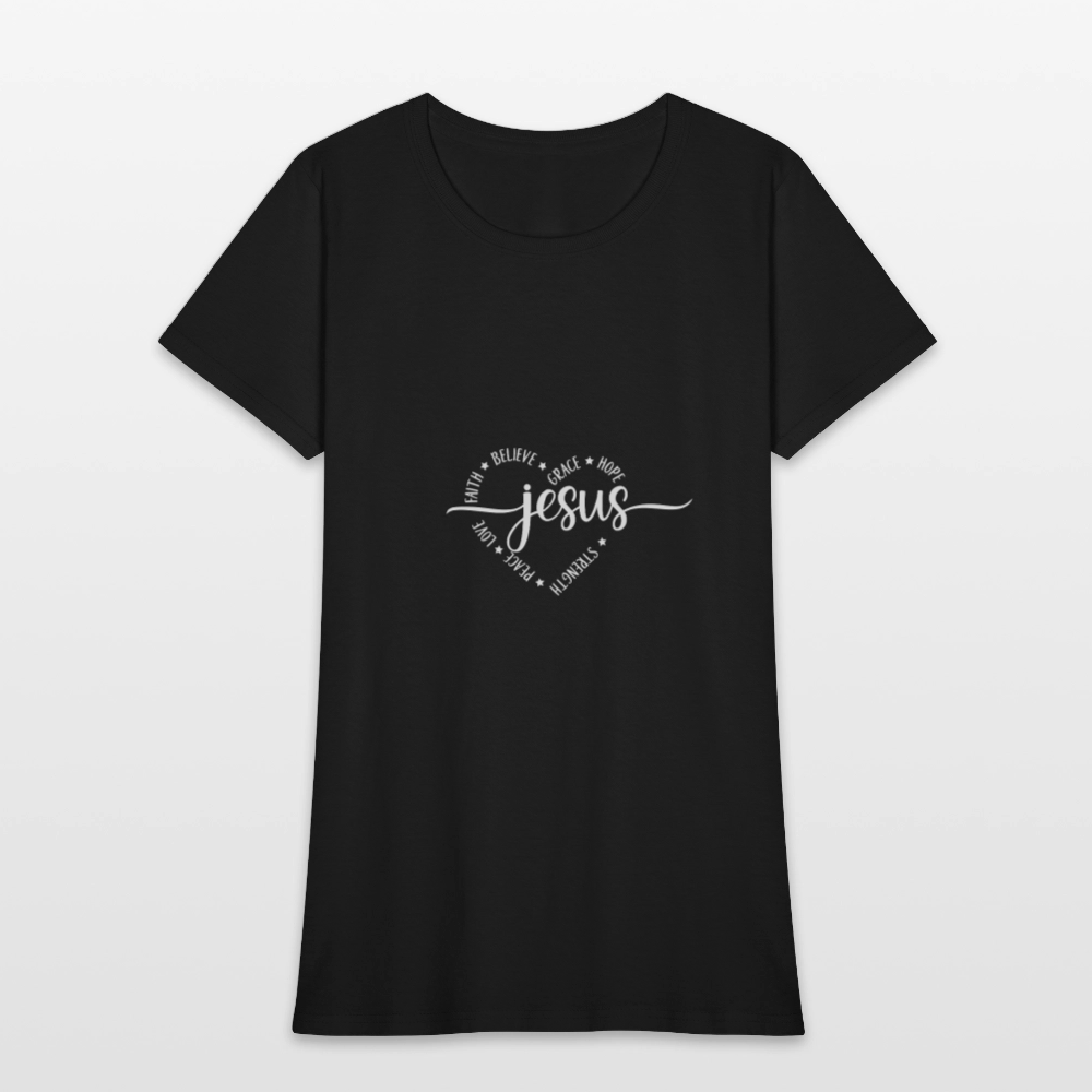 Jesus Heart - Women's T-Shirt - black