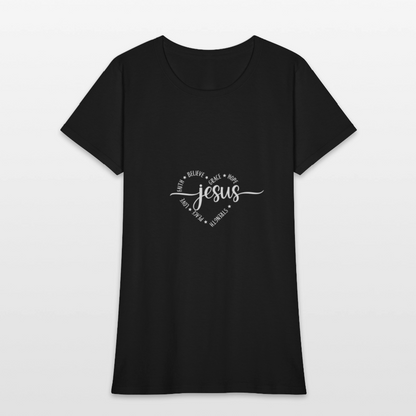 Jesus Heart - Women's T-Shirt - black