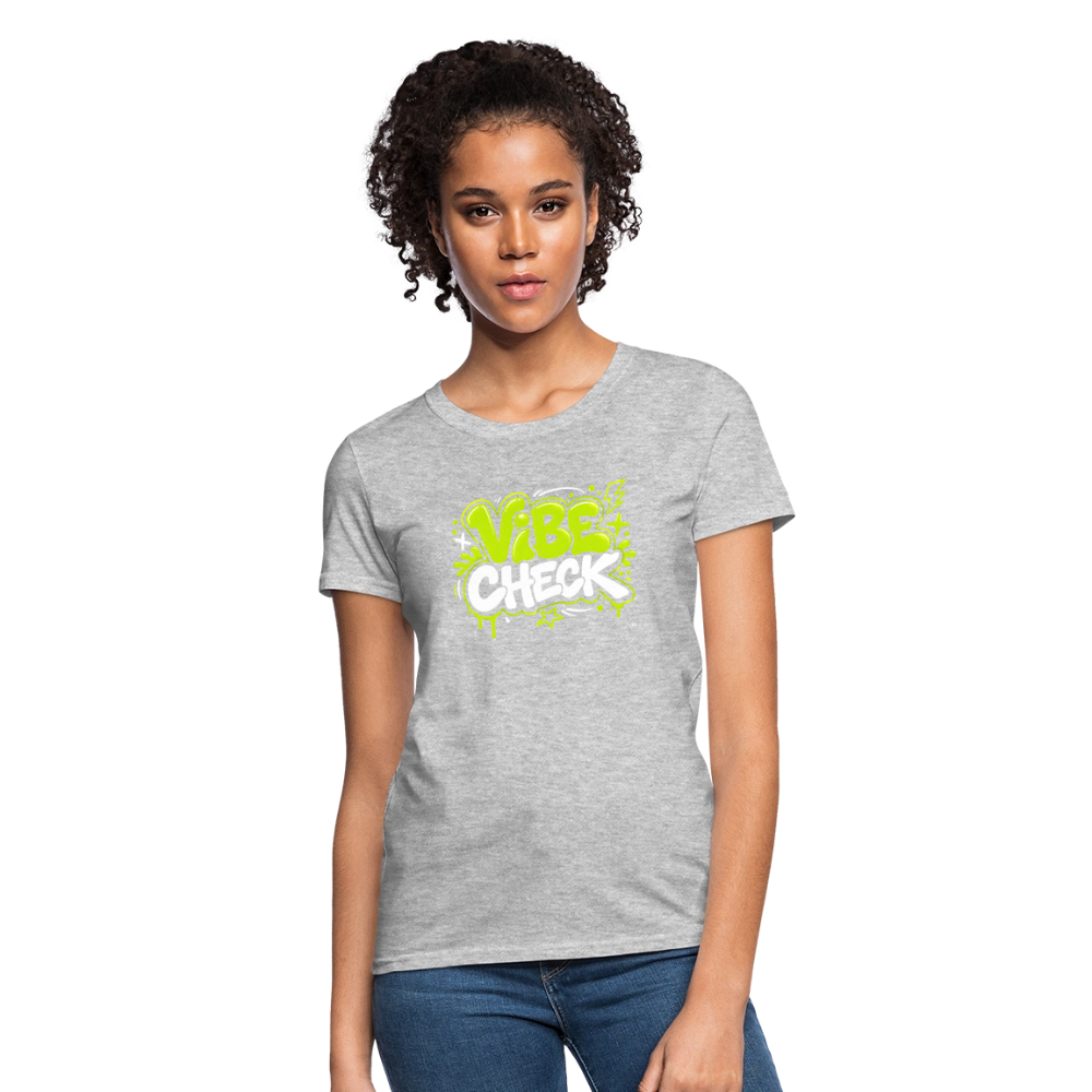 Vibe Check - Graffiti Women's T-Shirt - heather gray