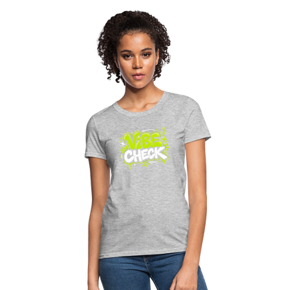 Vibe Check - Graffiti Women's T-Shirt - heather gray