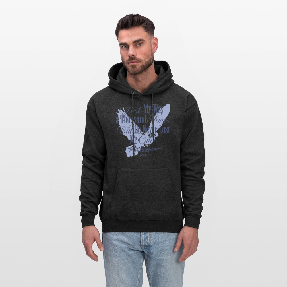 God is with Us - Men's Hoodie - charcoal grey