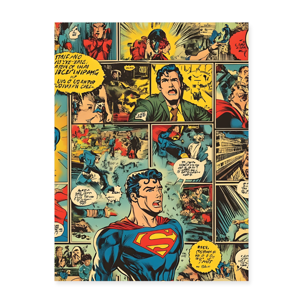 Superman themed - Poster 18x24 - white