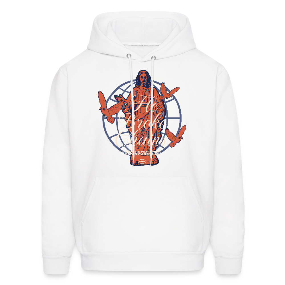 Chains Broken - Men's Hoodie - white