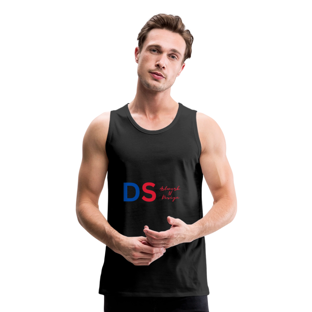 DS blue and red - Men’s Premium Tank - black