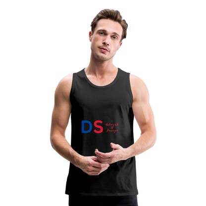 DS blue and red - Men’s Premium Tank - black