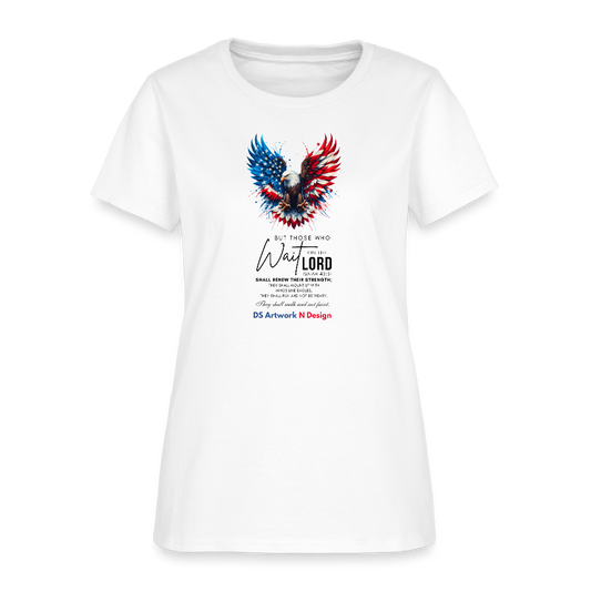 Mount on Eagles Wings - Women's T-Shirt - white