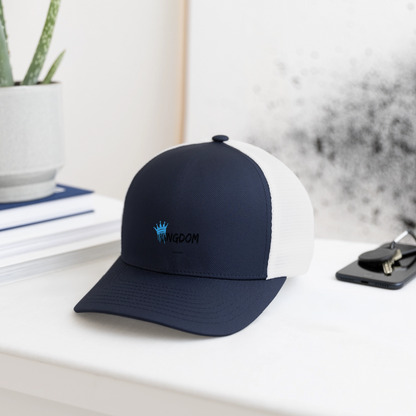 Kingdom Business - Flexfit Fitted Baseball Cap - navy/white