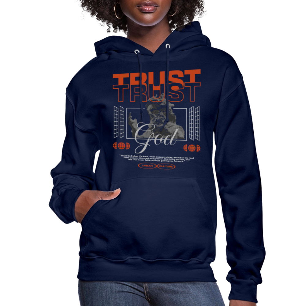 Trust God - Women's Hoodie - navy