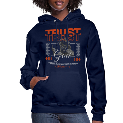 Trust God - Women's Hoodie - navy