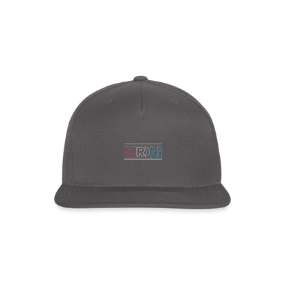 Stay Strong - Snapback Baseball Cap - dark grey