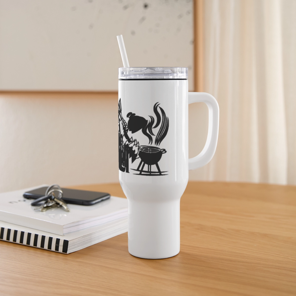 The Grill Father - 40 oz Travel Tumbler - white