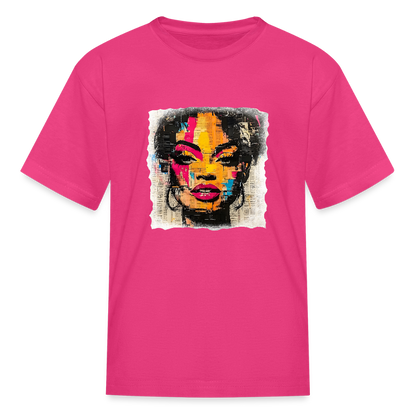 Pop Culture Woman 2 - Kids' T-Shirt - fuchsia