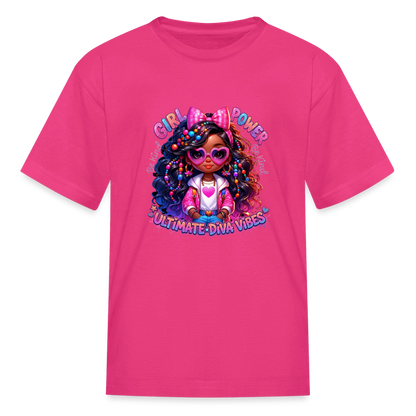 Black Girl Power - Ultimate Diva Kids' T-Shirt - fuchsia
