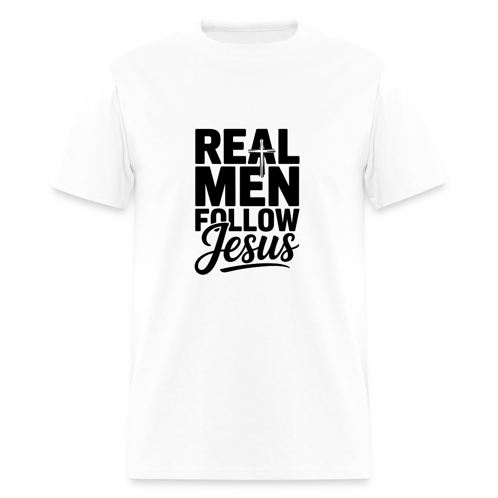 Real Men -  men's T-Shirt - white