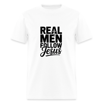 Real Men -  men's T-Shirt - white