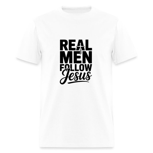 Real Men -  men's T-Shirt - white