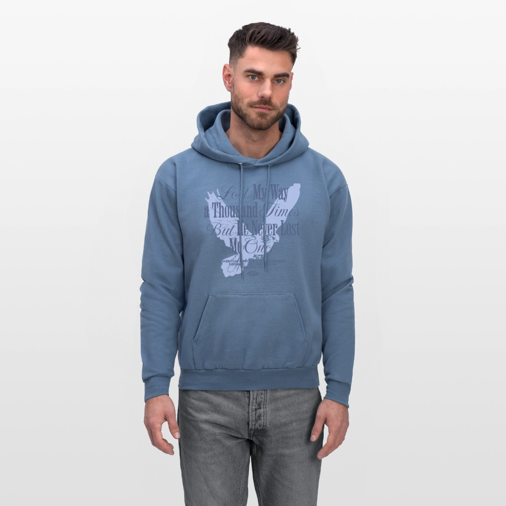 God is with Us - Men's Hoodie - denim blue