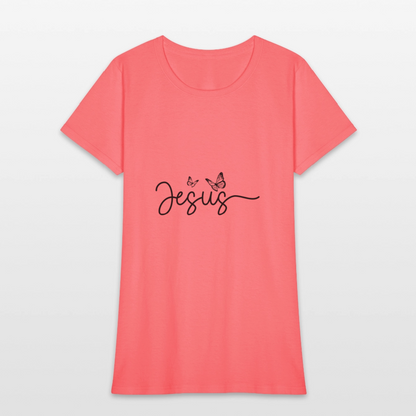 Jesus - Women's T-Shirt - coral