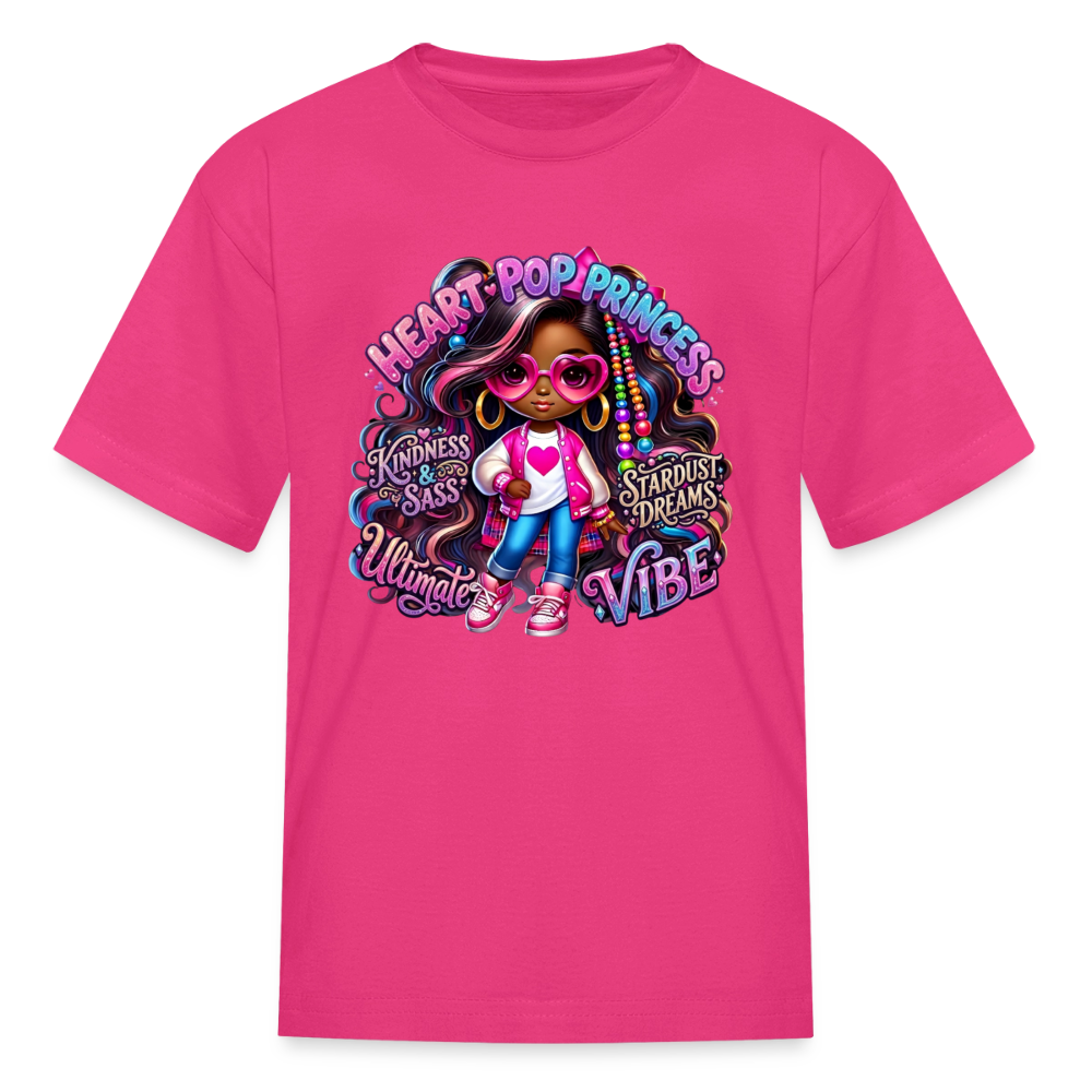 Black Girl Power - Princess Kids' T-Shirt - fuchsia