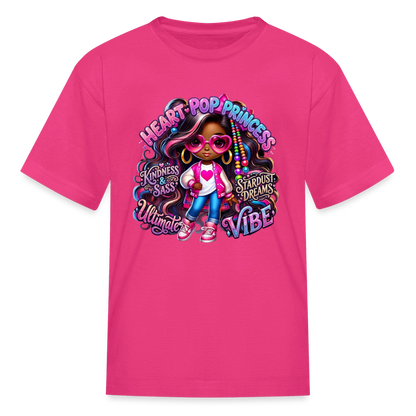 Black Girl Power - Princess Kids' T-Shirt - fuchsia