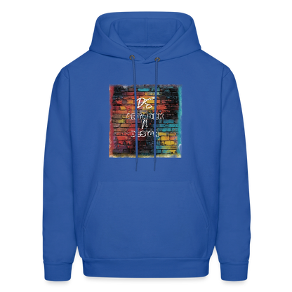 Brick Wall Art - Men's Hoodie - royal blue