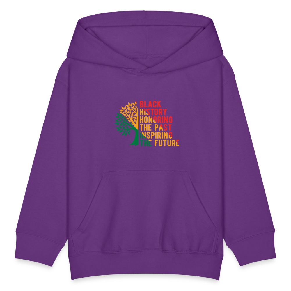 Black History - kids hoodie - purple