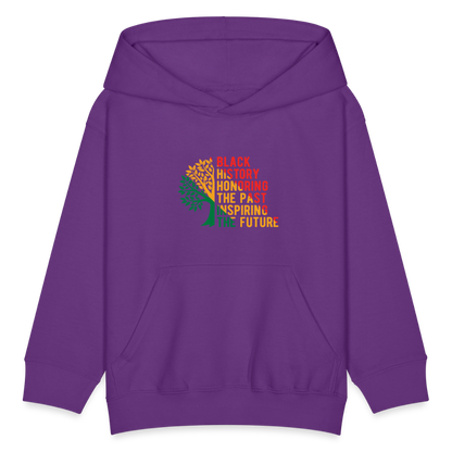 Black History - kids hoodie - purple