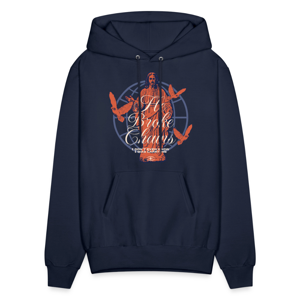 Chains Broken - Men's Hoodie - navy