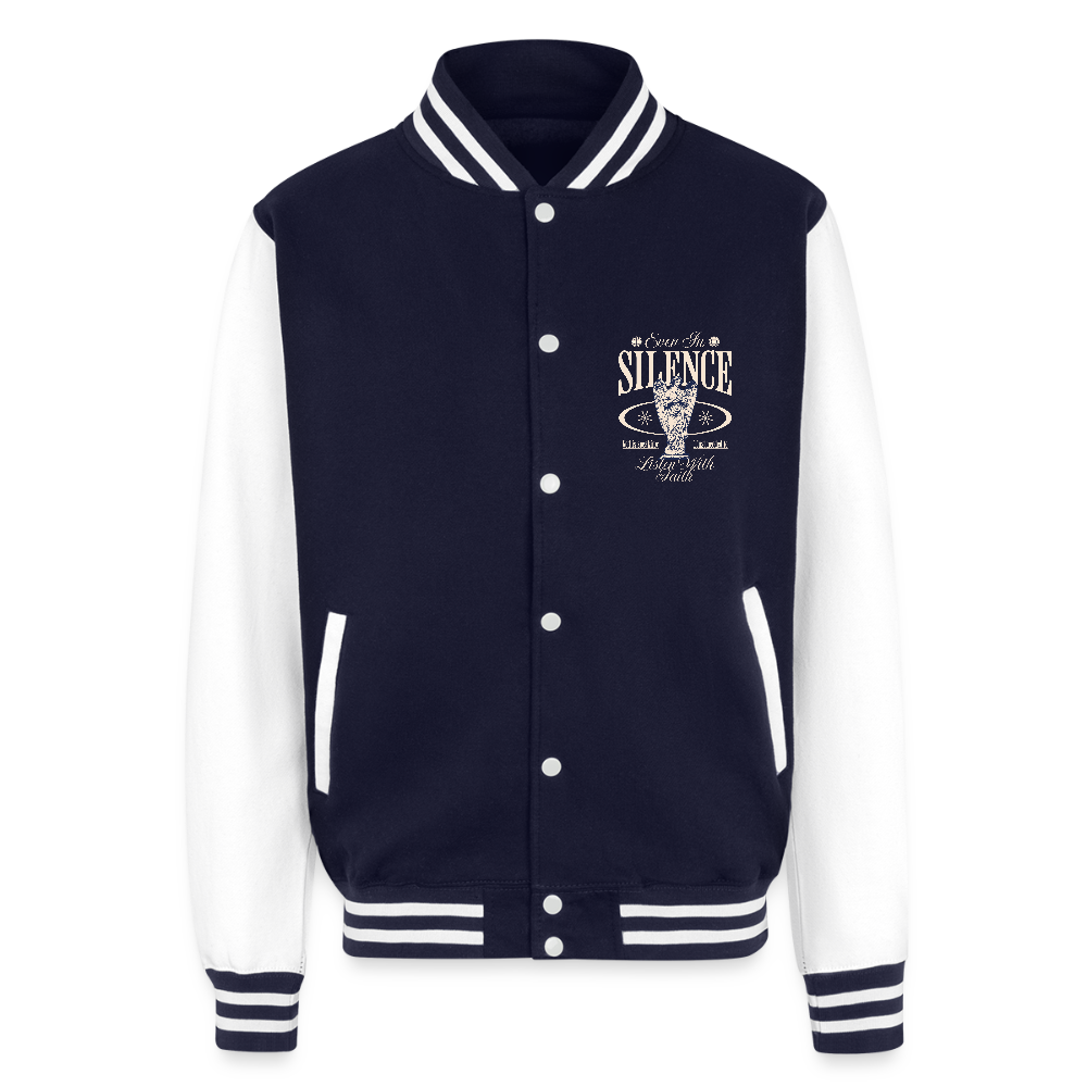 God Speaks - Letterman  Jacket - navy/white