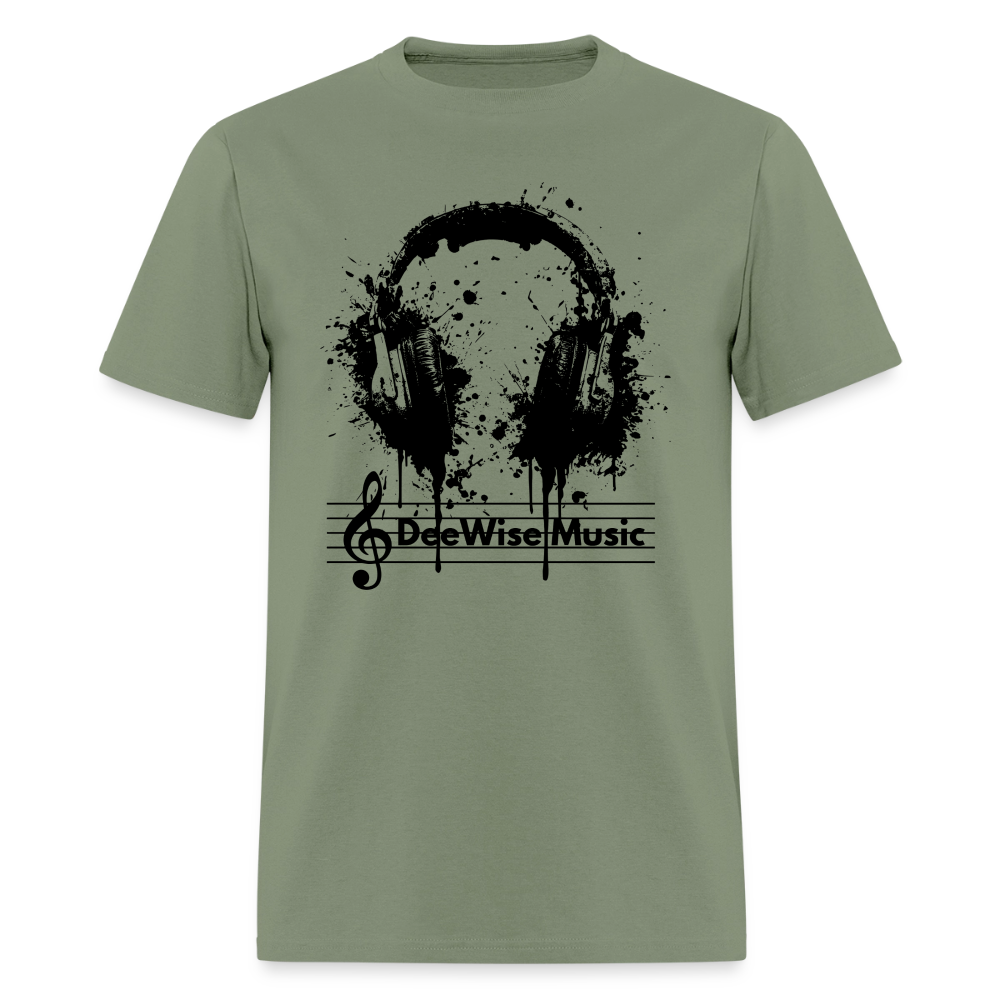 DeeWise Music - Headphones T-Shirt - military green