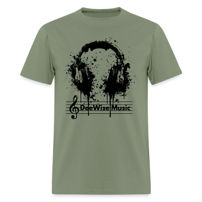 DeeWise Music - Headphones T-Shirt - military green