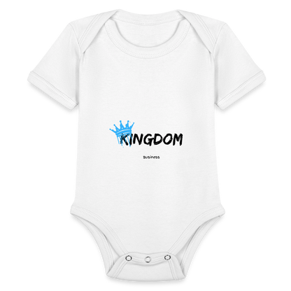Kingdom Business -  Short Sleeve Baby Onesie - white