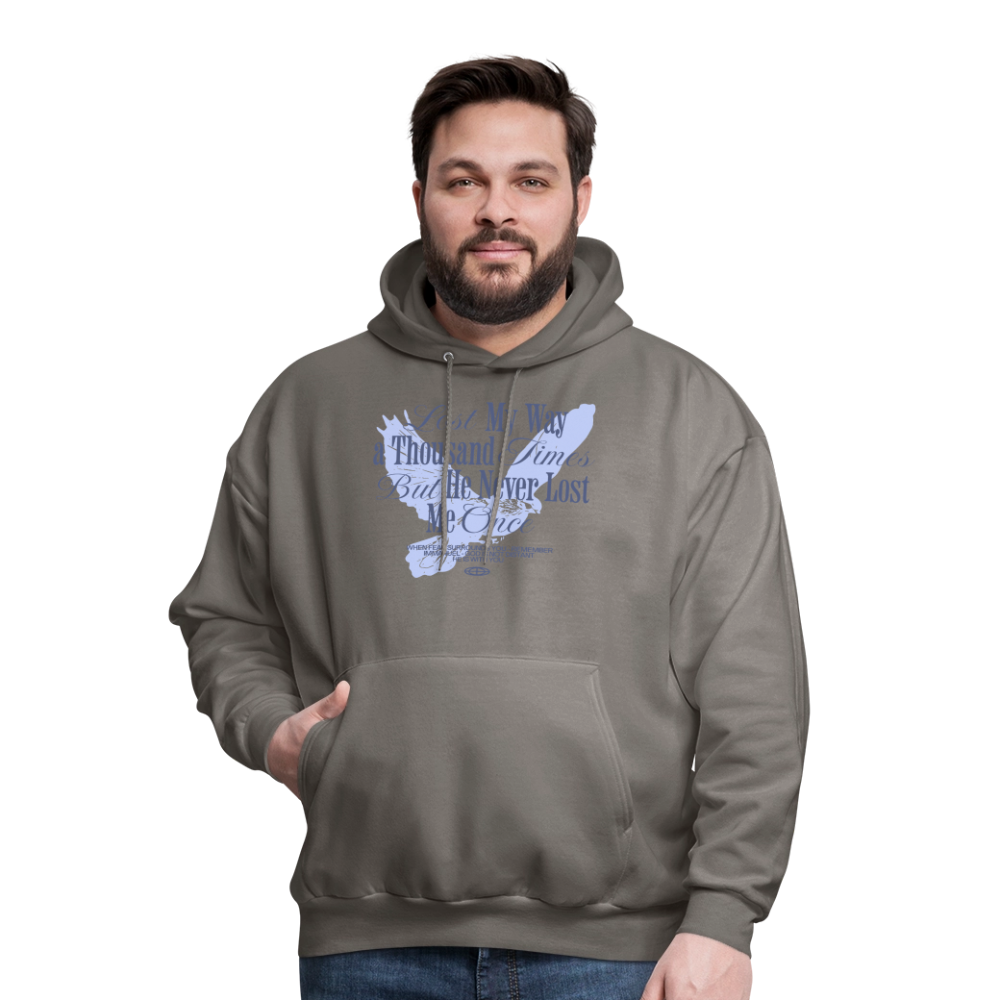 God is with Us - Men's Hoodie - asphalt gray