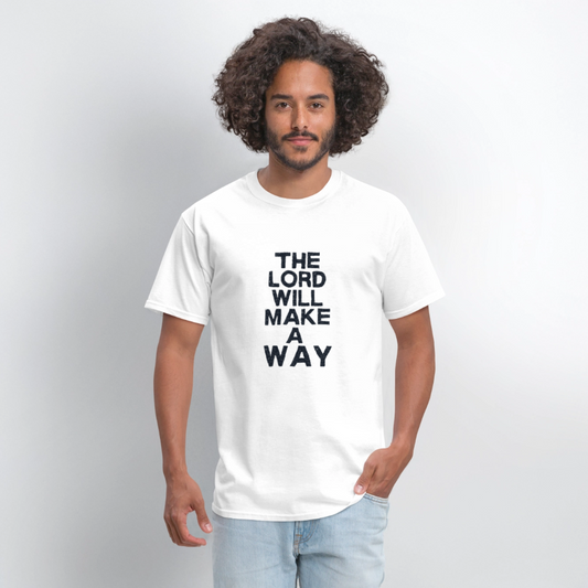 The Lord will make a way - Men's T-Shirt - white