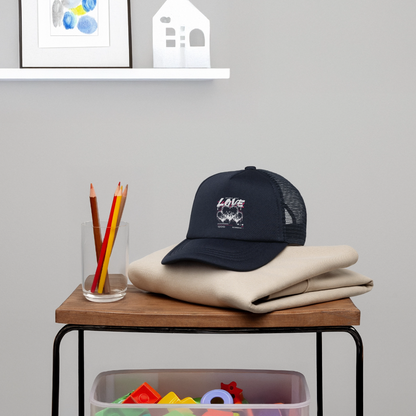 Spread Your Love - Kid's Trucker Cap - navy