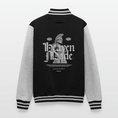 Heaven Made - Letterman Jacket - black/heather grey