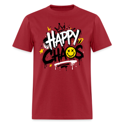 Happy Chaos - Graffiti Men's T-Shirt - true red