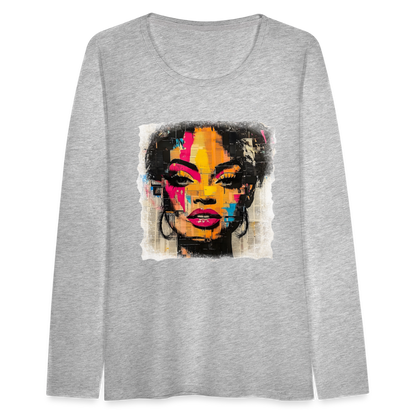 Pop Culture Women-2- Long Sleeve T-Shirt - heather gray