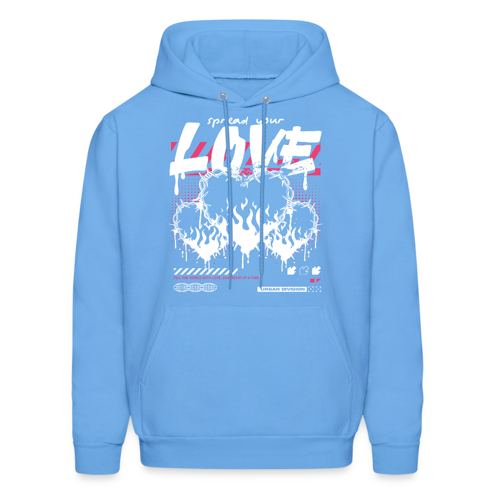 Heart of fire - Men's Hoodie - carolina blue