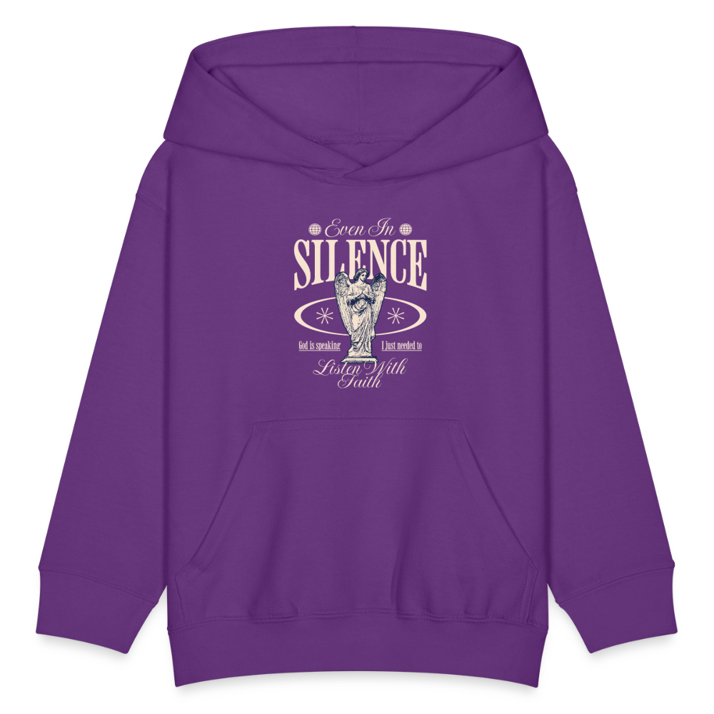 God Speaks - Kids' Hoodie - purple