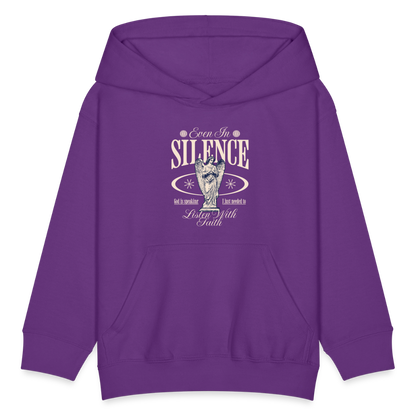 God Speaks - Kids' Hoodie - purple