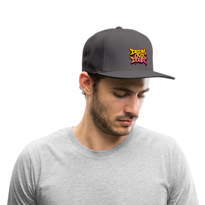 Dream Over Doubt - Graffiti Snapback Baseball Cap - dark grey