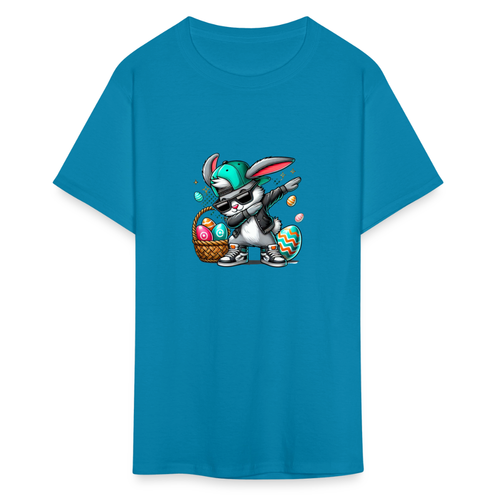 Dabbing Bunny - Unisex  T-Shirt - turquoise