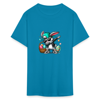Dabbing Bunny - Unisex  T-Shirt - turquoise