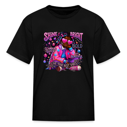Black Girl Power -  Cosmic Diva Kids' T-Shirt - black