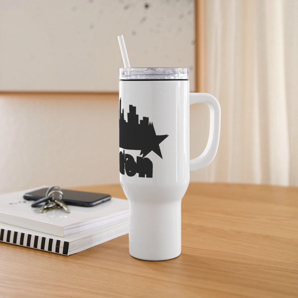 Houston - 40 oz Travel Tumbler - black - white