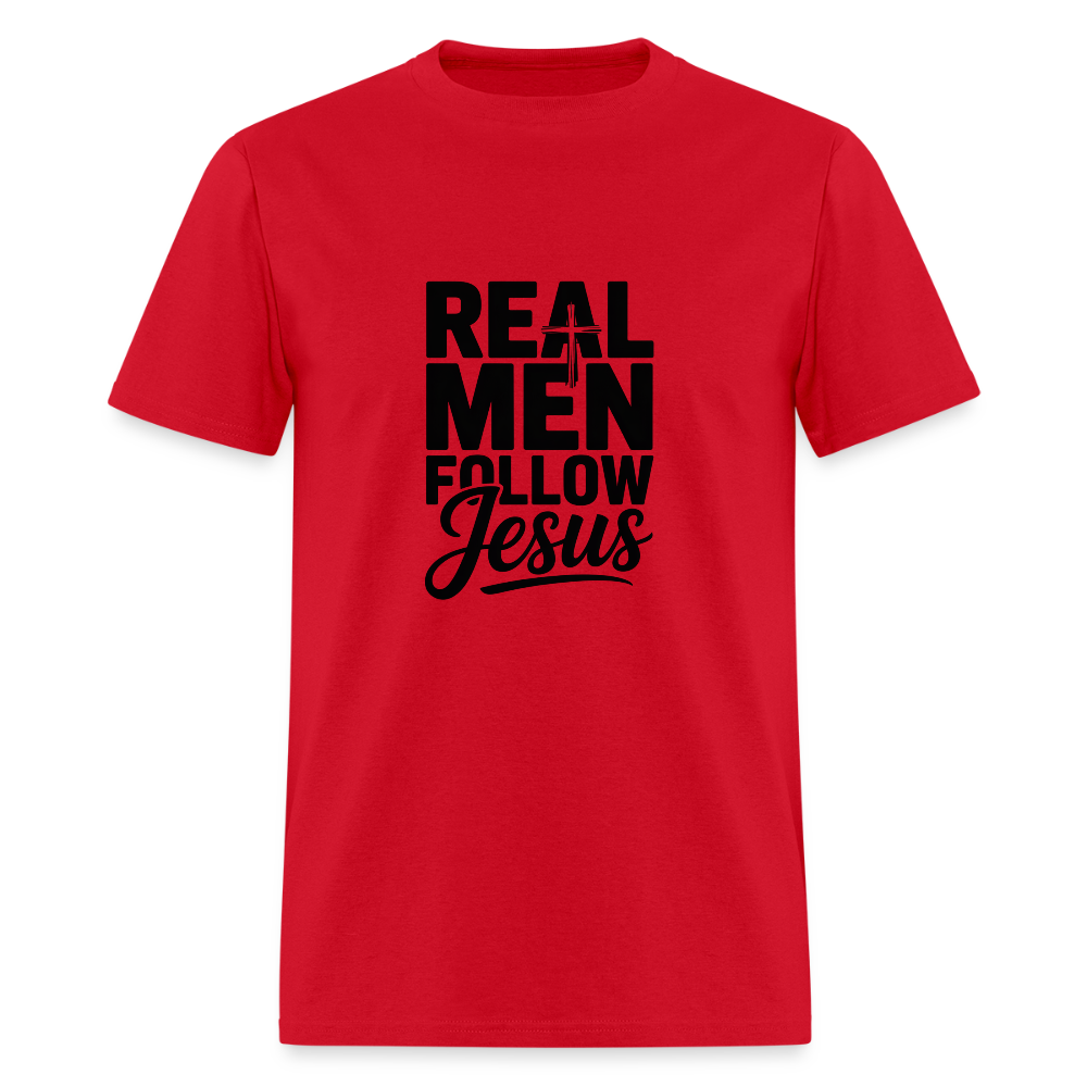 Real Men -  men's T-Shirt - red