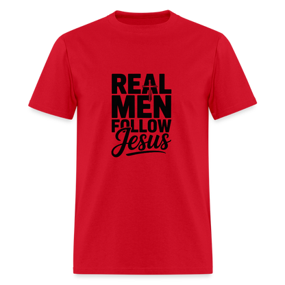 Real Men -  men's T-Shirt - red